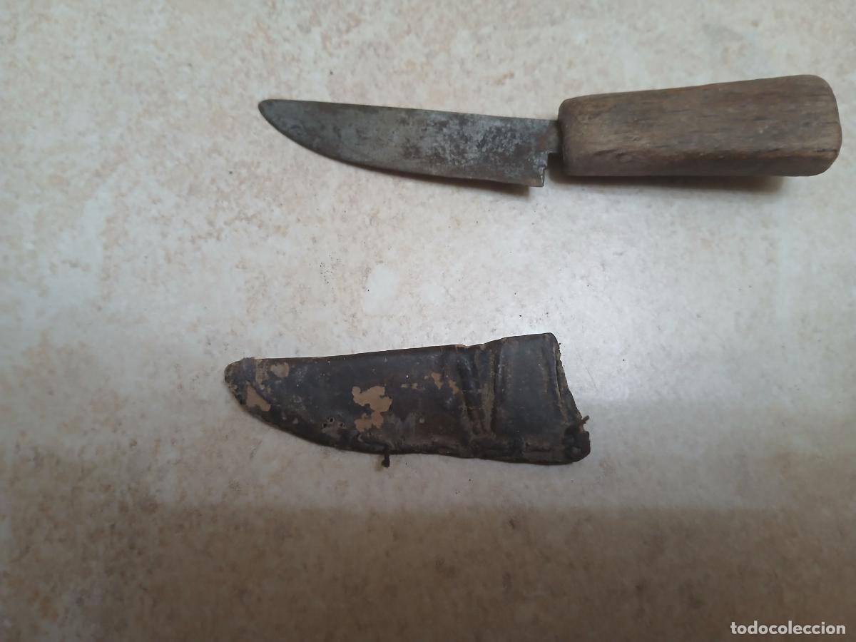 Militaria: Cuchillo peque&ntilde;o con funda - Foto 2