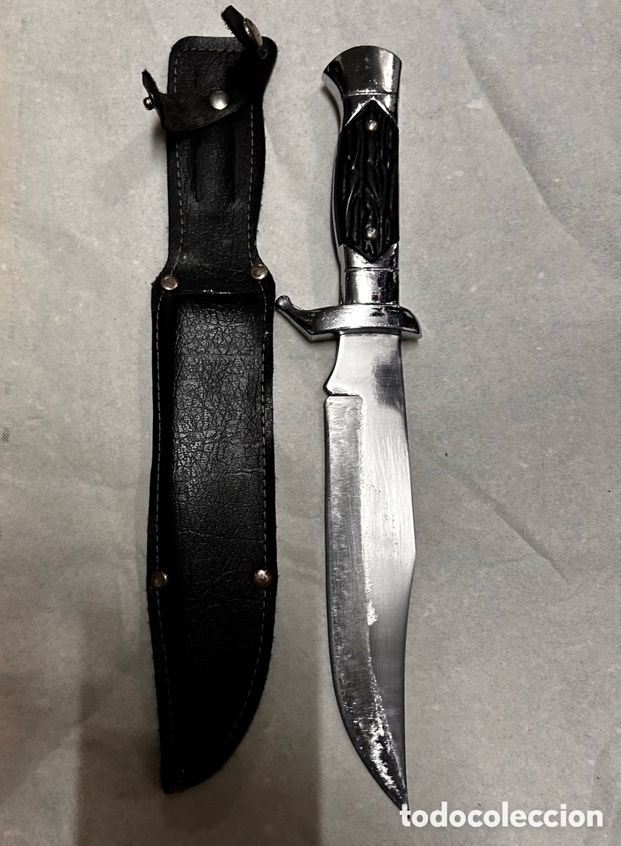 Militaria: Antiguo cuchillo con funda - Foto 3