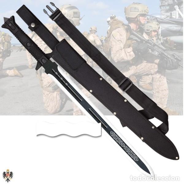 Militaria: ESPADA TACTICA COMMANDER GLADIATOR + FUNDA. 61 CMS - Foto 1