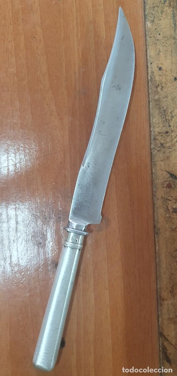 Militaria: Cuchillo antiguo en plata - Foto 1