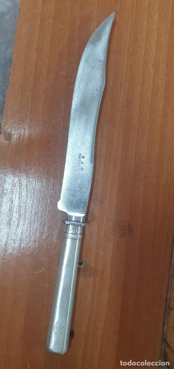 Militaria: Cuchillo antiguo en plata - Foto 2