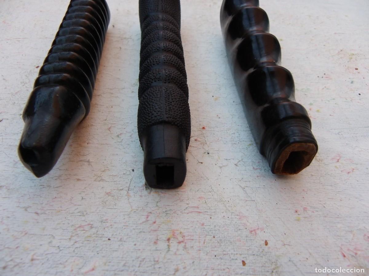 Militaria: 3 Mangos de sable negros - Foto 4