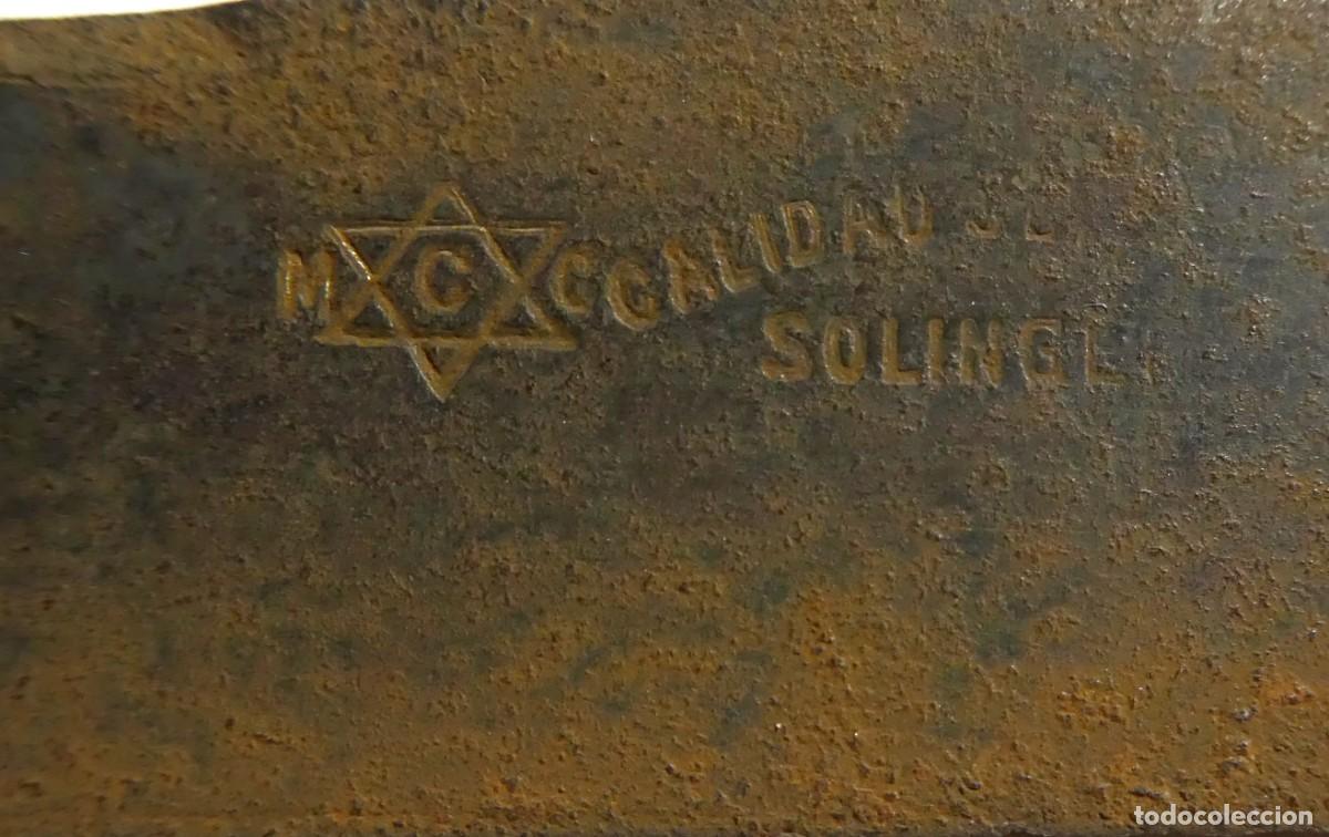 Militaria: Antiguo Cuchillo Solingen, sello estrella de david para restaurar