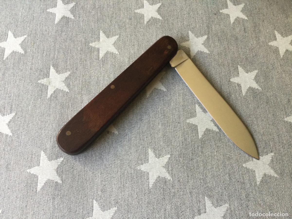 Militaria: NAVAJA AITOR MANGO MADERA - Foto 2