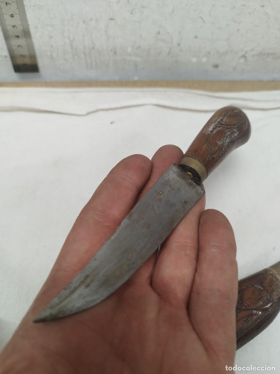 Militaria: Antiguo cuchillo de la india, de madera. - Foto 9
