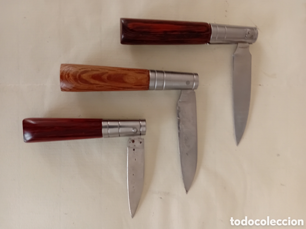 Militaria: LOTE DE TRES NAVAJAS - Foto 1