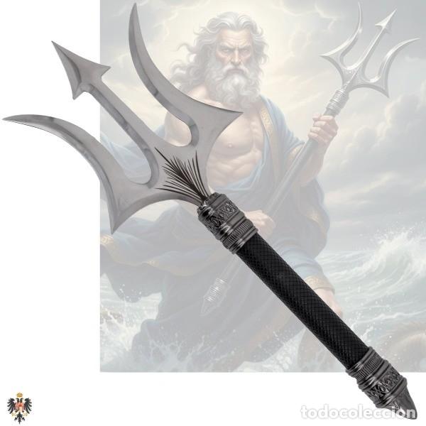 Militaria: DAGA LANZA TRIDENTE REY NEPTUNO 56 CMS - Foto 1