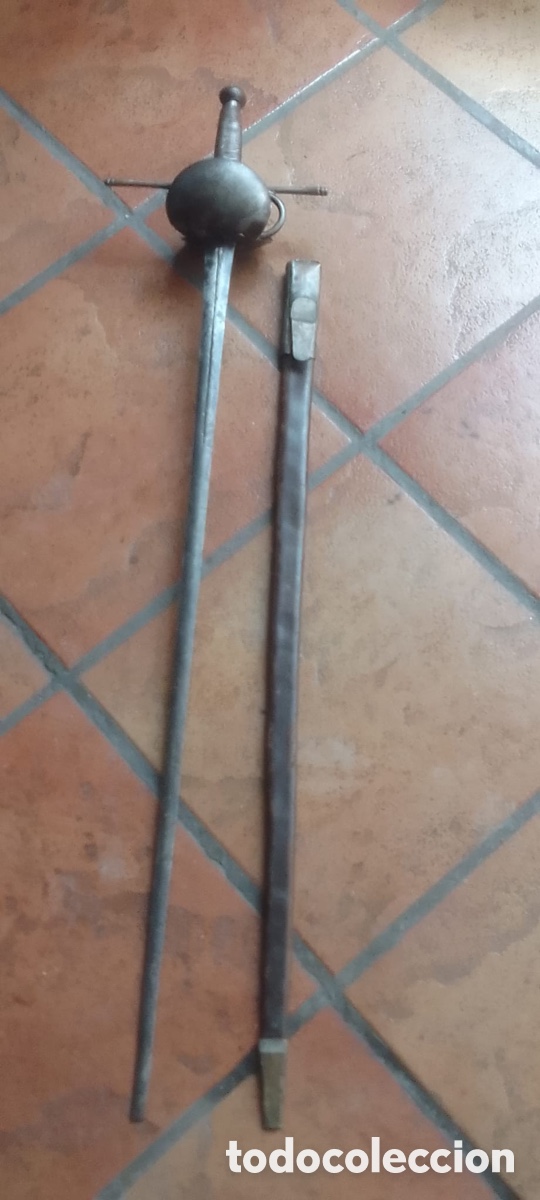 Militaria: Espada de la barquilla con funda - Foto 2