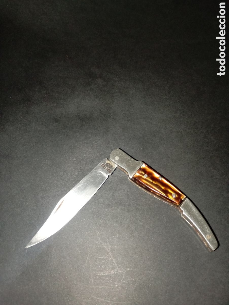 Militaria: Navaja cl&aacute;sica bustos inox.