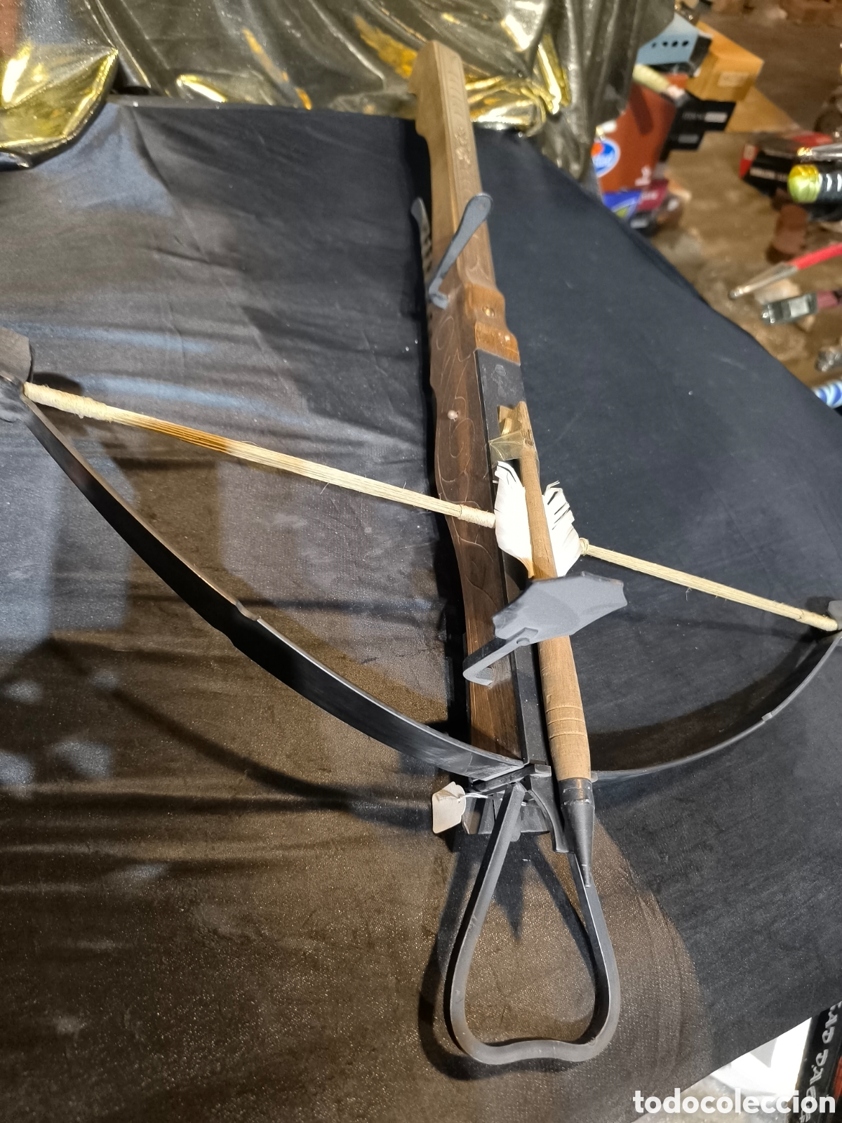 Militaria: Ballesta medieval decorativa