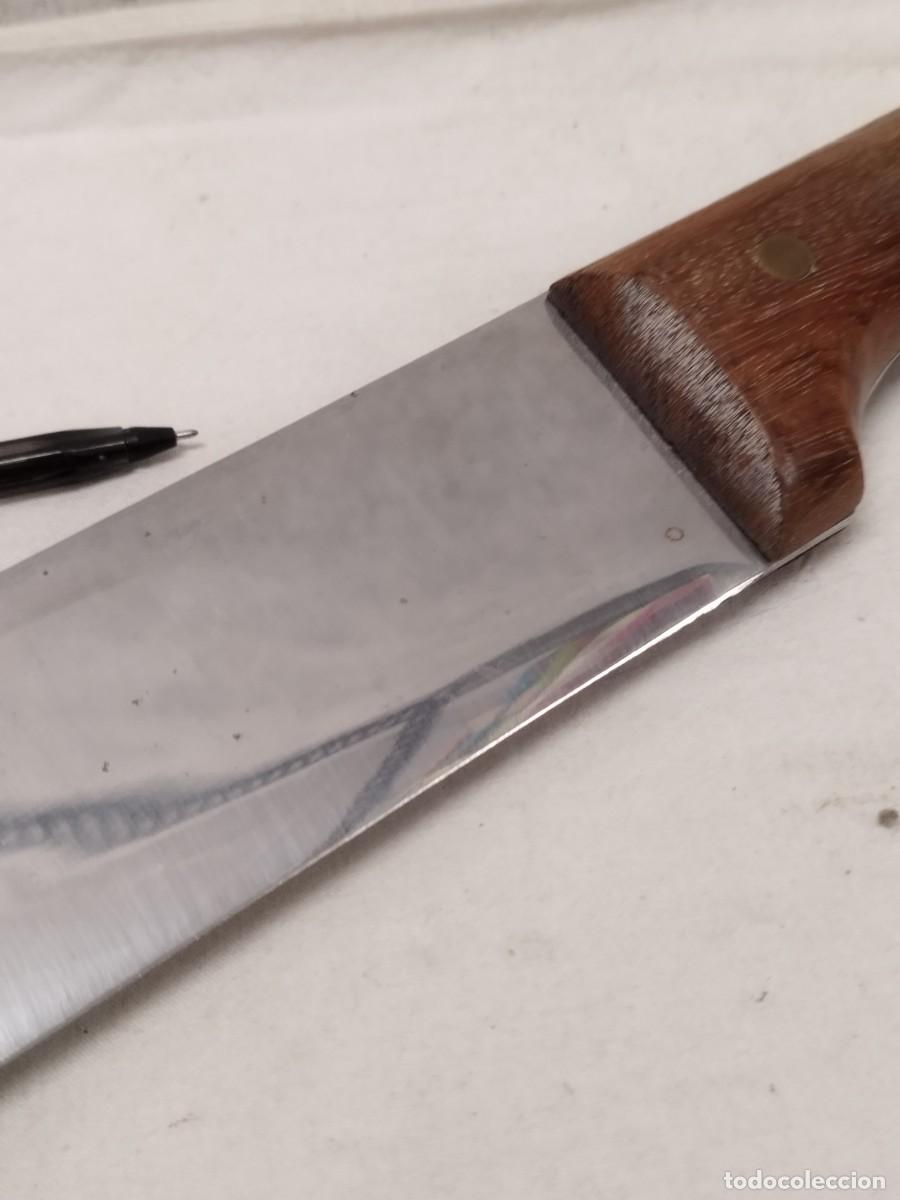 Militaria: Antiguo gran cuchillo, machete. Java Inox. - Foto 9