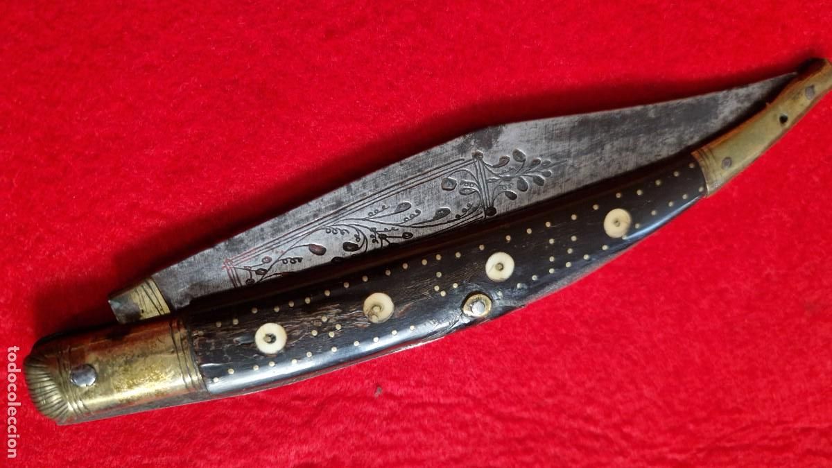 Militaria: Antigua navaja de Albacete siglo XIX