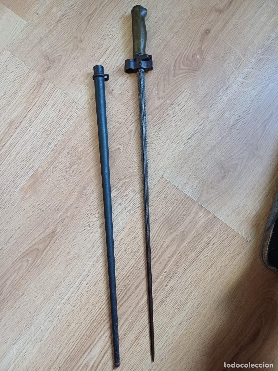 Militaria: Bayoneta Level, mango bronce. - Foto 1
