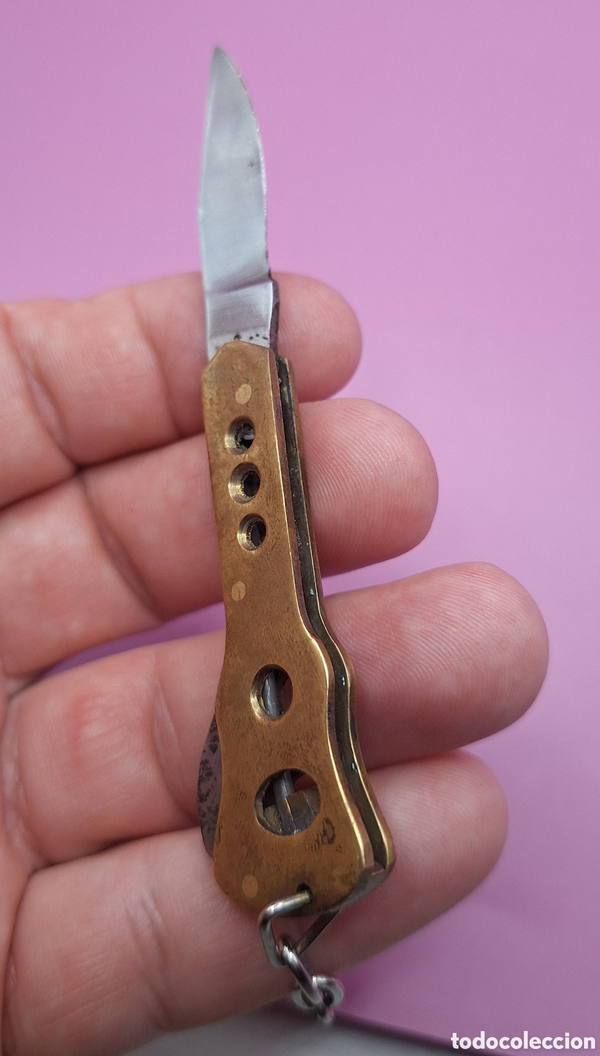 Militaria: Antigua Navaja con Forma de Guitarra - - Foto 11