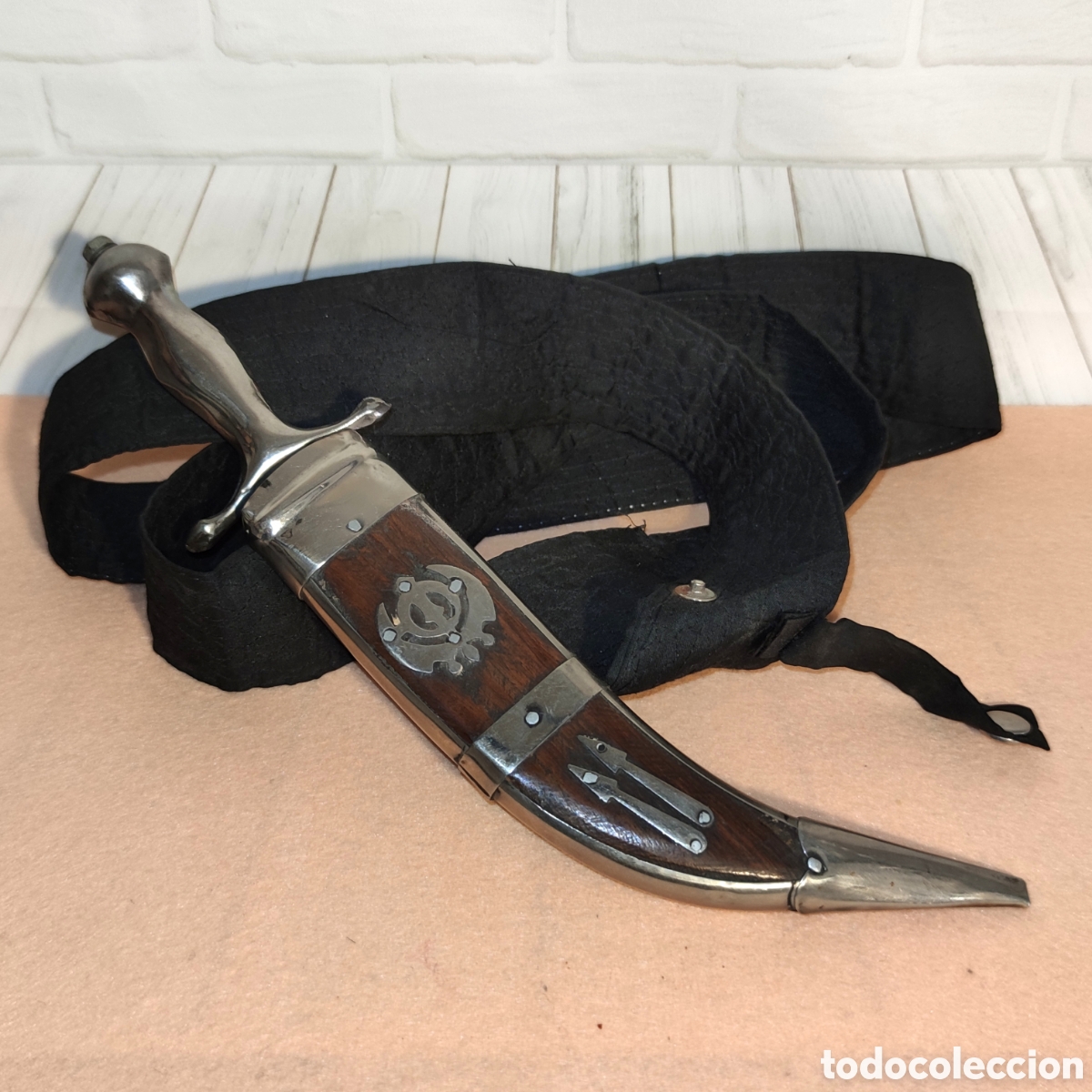 Militaria: Daga Kirpan con Khanda - Sij o Sikh India - Original