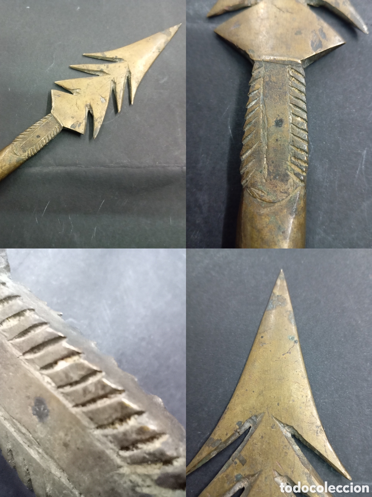 Militaria: ANTIGUA PUNTA DE LANZA ESTILETE TRIBAL INDO PERSA AFRICA INDIA 26.8 cm Caza Mayor S.XIX CINEGETICA