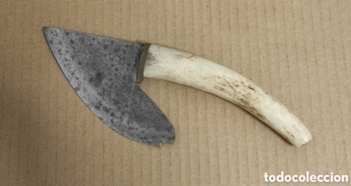 Militaria: CUCHILLO DE CAZA ARTESANAL