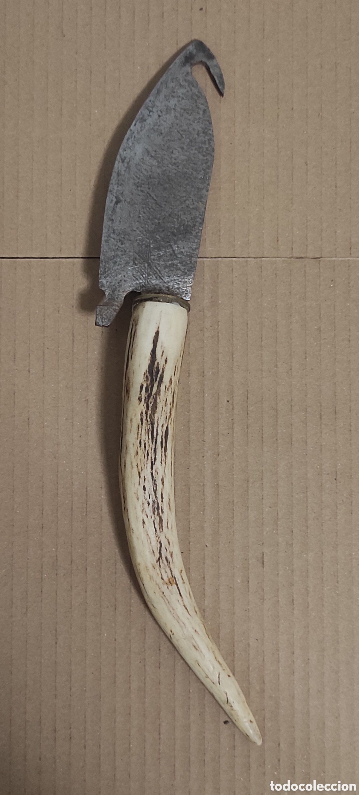 Militaria: CUCHILLO ARTESANAL DE CAZA