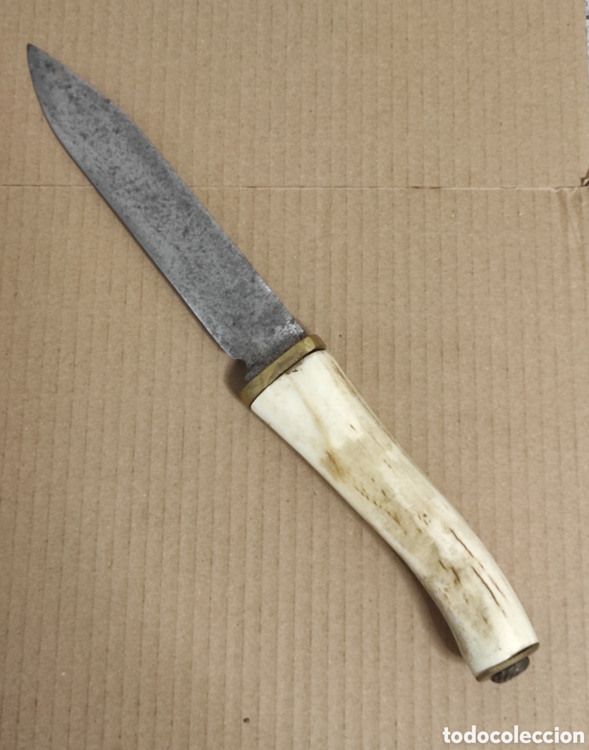 Militaria: CUCHILLO ARTESANAL DE CAZA