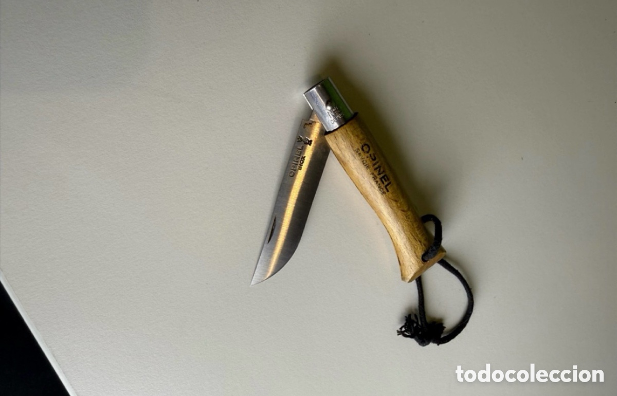 Militaria: ANTIGUA NAVAJA DE COLECCION, FRANCESA, MARCADA EN HOJA OPINEL FRANCE N&Uacute;MERO 5.