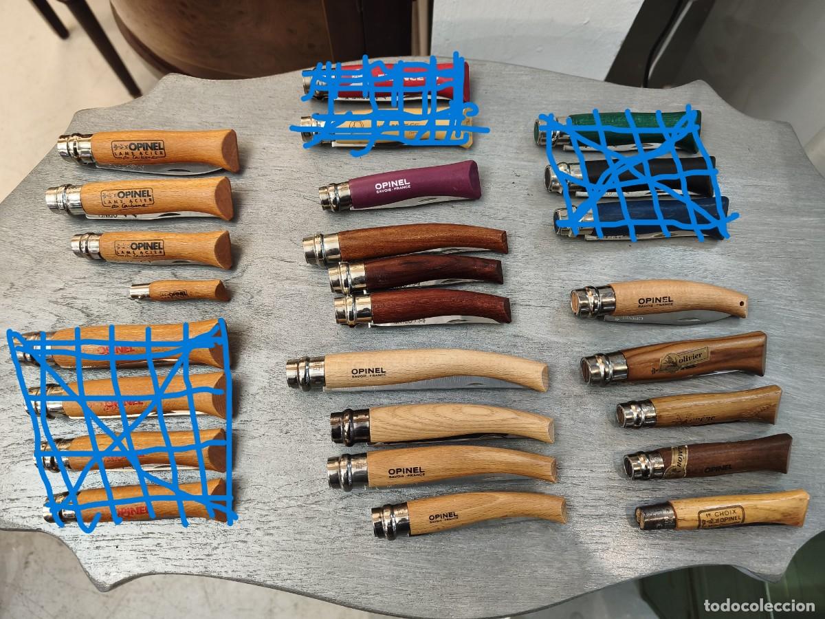 Military Antiques: Lote colecci&oacute;n de 17 navajas Opinel (Savoie,Francia). Varios modelos.