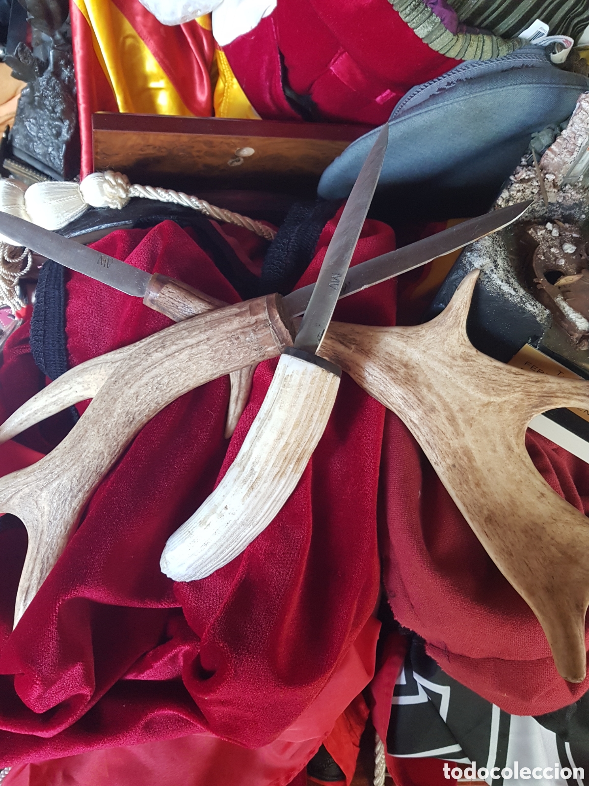 Militaria: ANTIGUOS CUCHILLOS DE TARAMUNDI. LOTE DE 3.