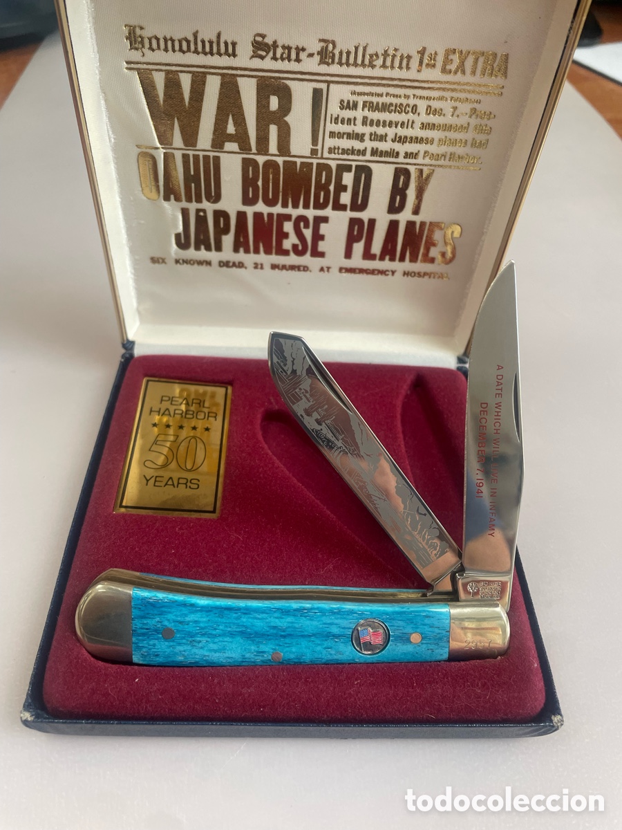 Militaria: Navaja Boker n&ordm; 2945 ,50&ordm; Aniversario Pearl Harbor WWII &ndash; Edici&oacute;n Conmemorativa