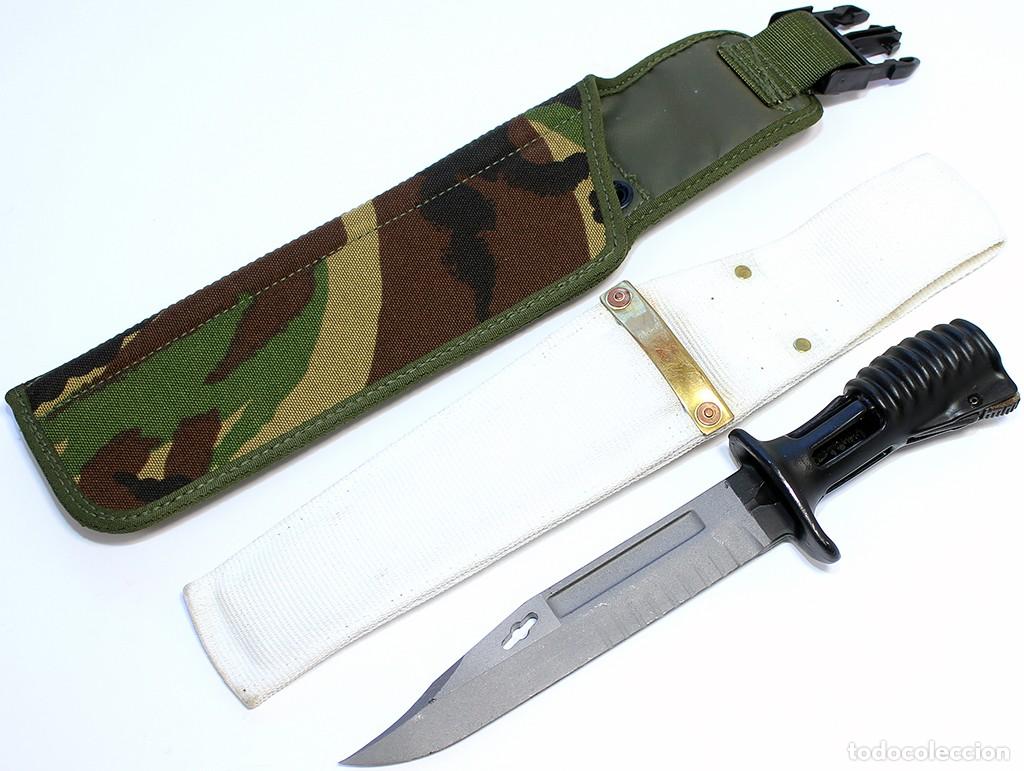 Militaria: Bayoneta brit&aacute;nica SA80 . Reino Unido N2 DPM frog