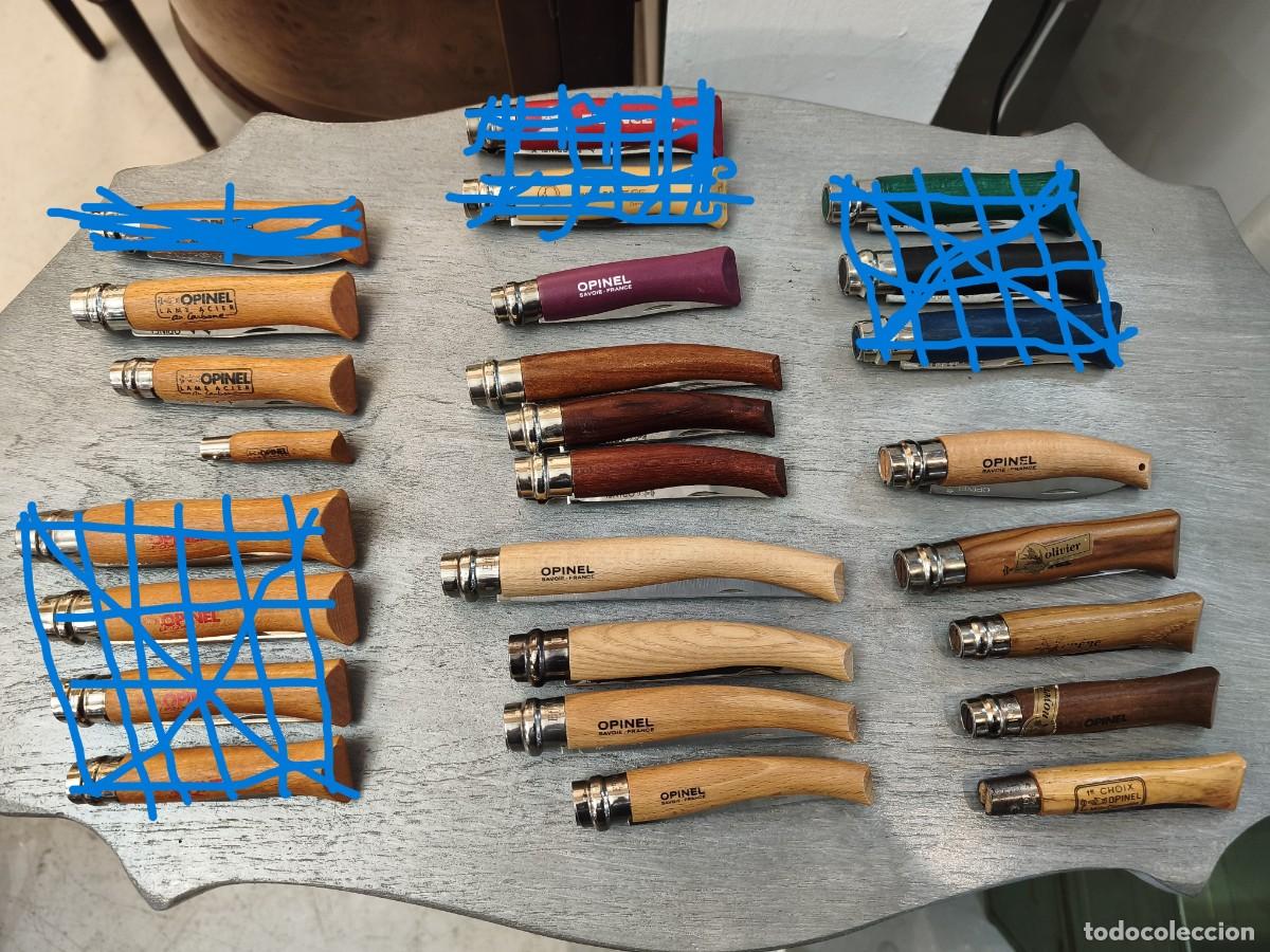 Militaria: Lote colecci&oacute;n de 16 navajas Opinel (Savoie,Francia). Varios modelos.