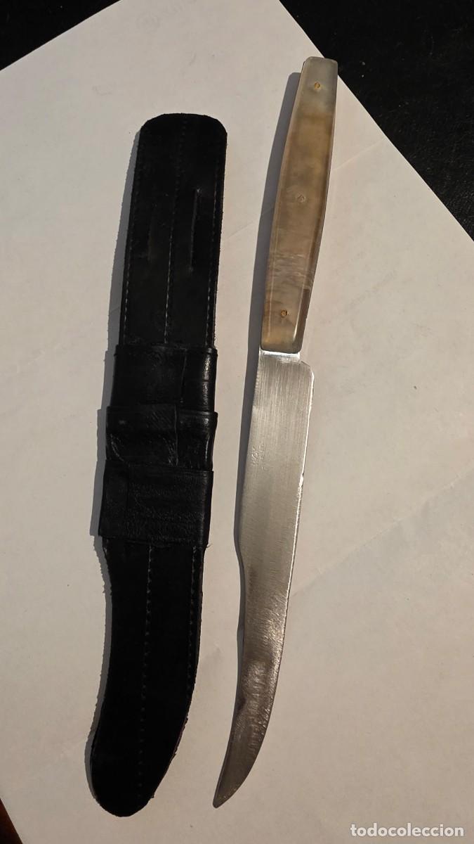 Militaria: Antiguo cuchillo con funda - Foto 2