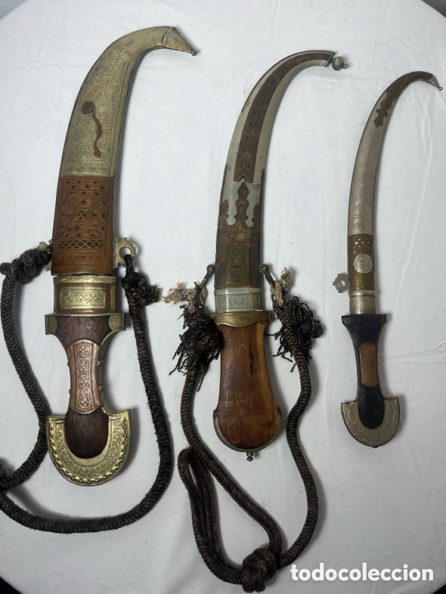 Militaria: 3 Koummya dagas ber&eacute;ber o espadas &aacute;rabes - africanas