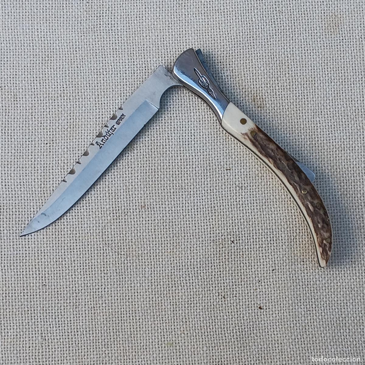 Militaria: NAVAJA DE ALBACETE - ESCUDO TOLEDO - MARCA ANDUJAR.