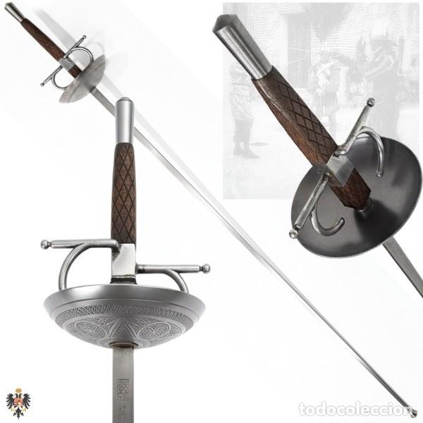 Militaria: FLORETE RUSTICO GUARDA TAZA RAPIER 103 CMS