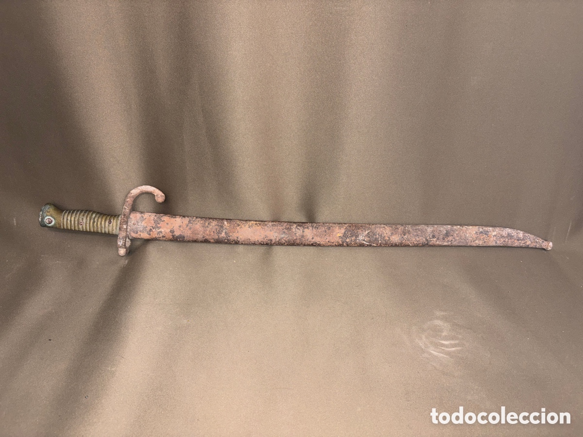 Militaria: Antigua bayoneta yatagan francesa siglo XIX,1 guerra mundial*ver fotos*numerada