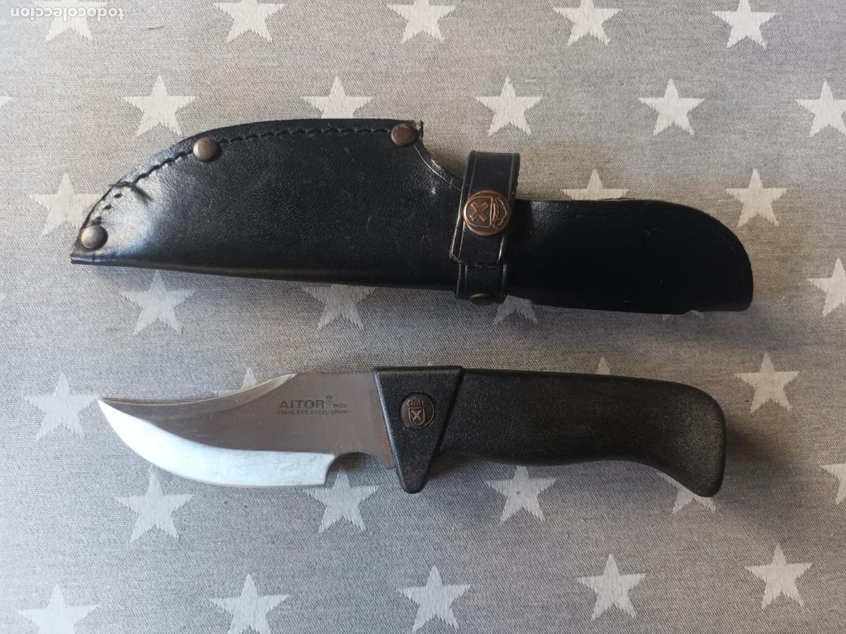 Militaria: CUCHILLO MACHETE PU&Ntilde;AL AITOR. SPAIN SKINNER?