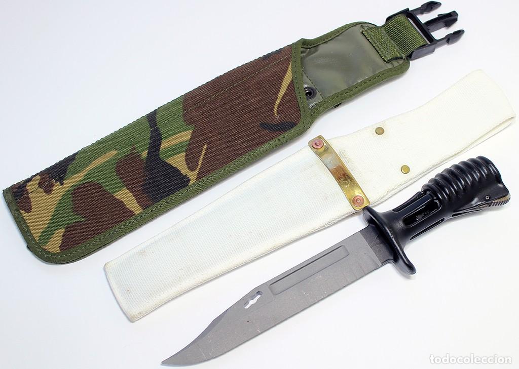 Militaria: Bayoneta brit&aacute;nica SA80 . Reino Unido N2 DPM