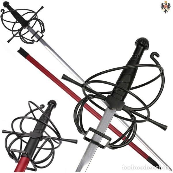 Militaria: ESPADA ROPERA GUARDA LAZO COSTILLA SIGLO XVII + FUNDA. 110 CMS
