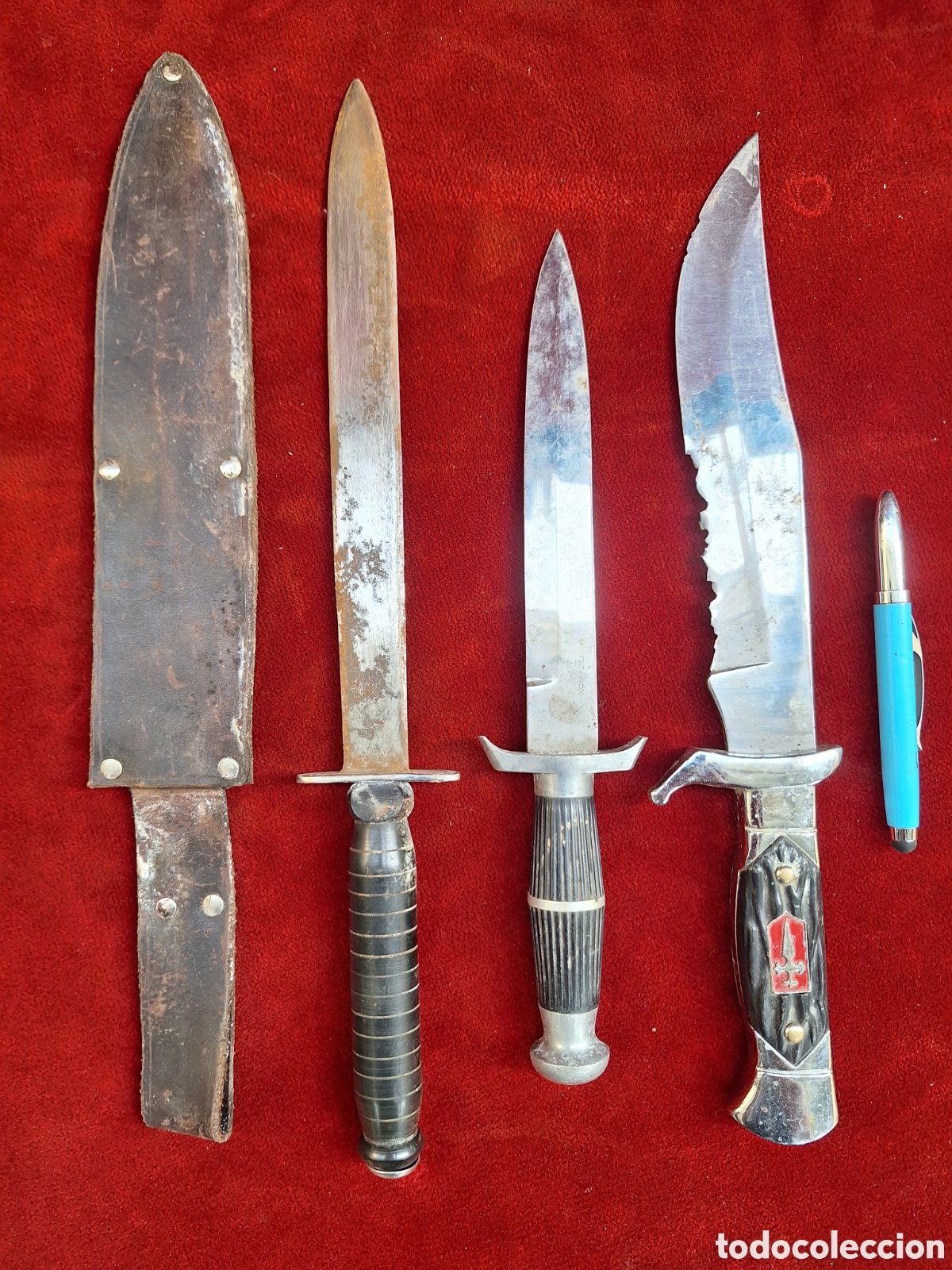 Militaria: Lote 3 cuchillos. Albacete,militar y caza!