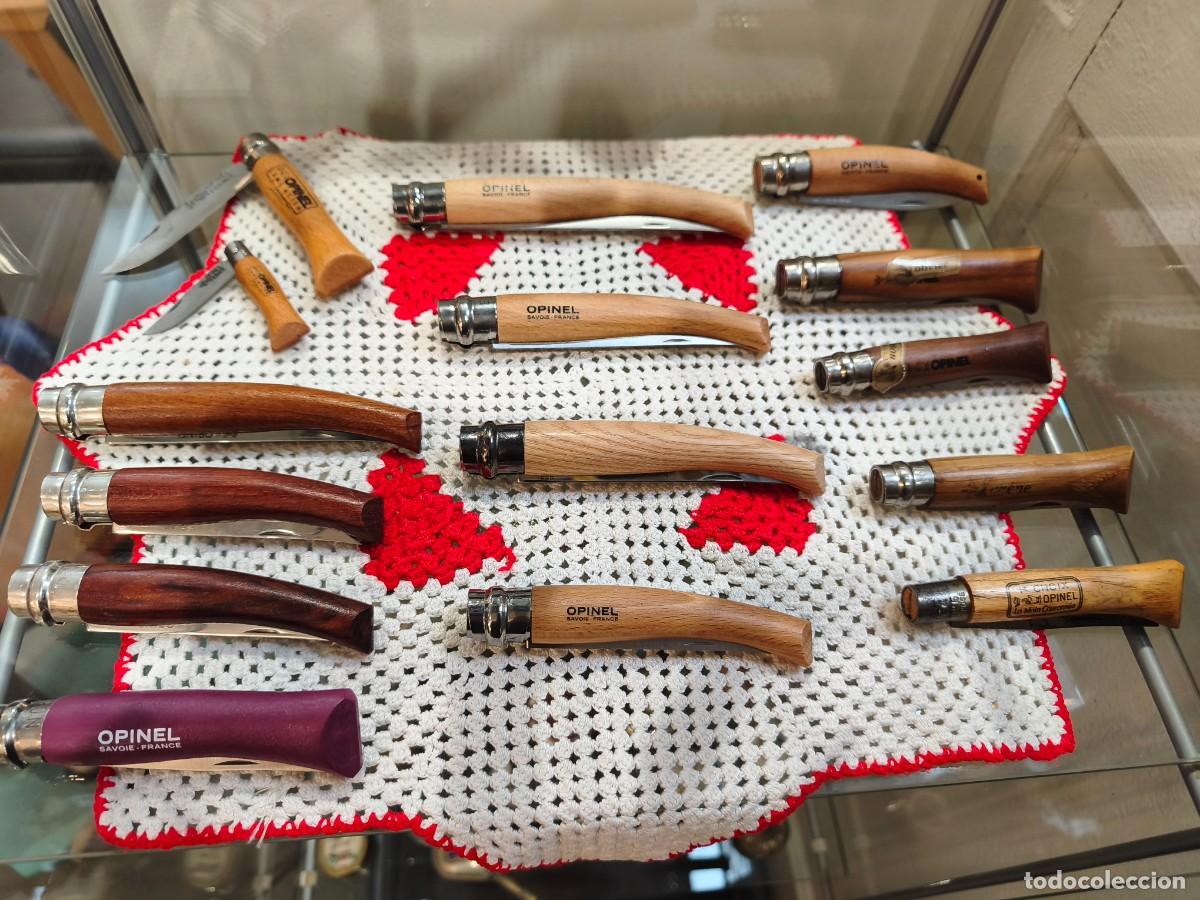 Militaria: Lote colecci&oacute;n de 15 navajas Opinel (Savoie,Francia). Varios modelos.