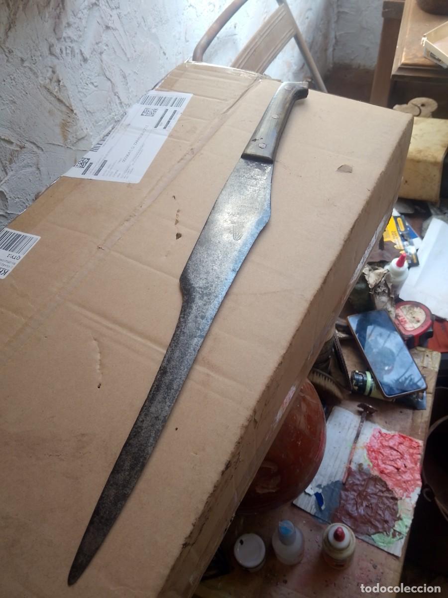 Militaria: Antiguo cuchillo 48cm