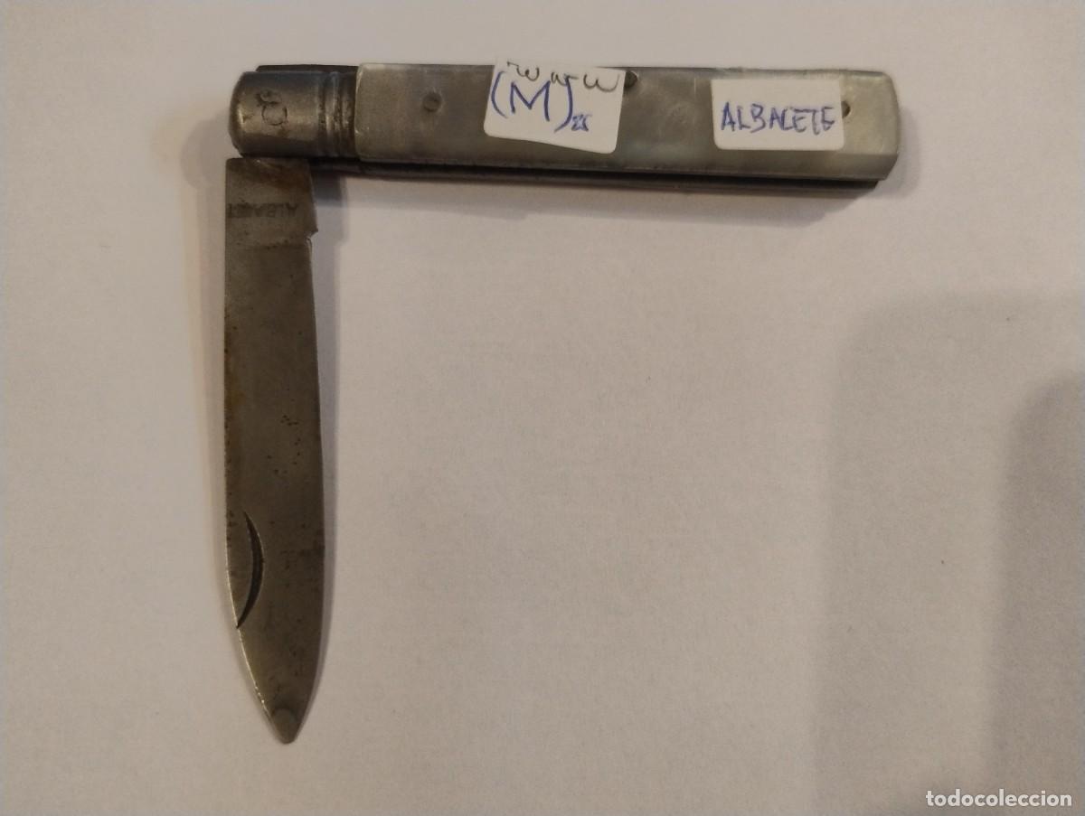 Militaria: ANTIGUA NAVAJA PUNTA DE ESPADA ALBACETE