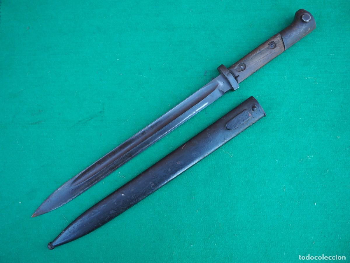 Militaria: Bayoneta Checa Vz.24 &ndash; Marcaje Z Brno &ndash; Aceptaci&oacute;n Alemana &ldquo;607&rdquo; &ndash; Con Vaina &ndash; 43 cm
