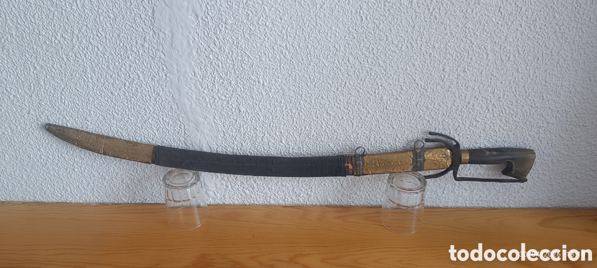 Militaria: Sable Nimcha artesanal completo, marruecos siglo19 , longitud 85 cm