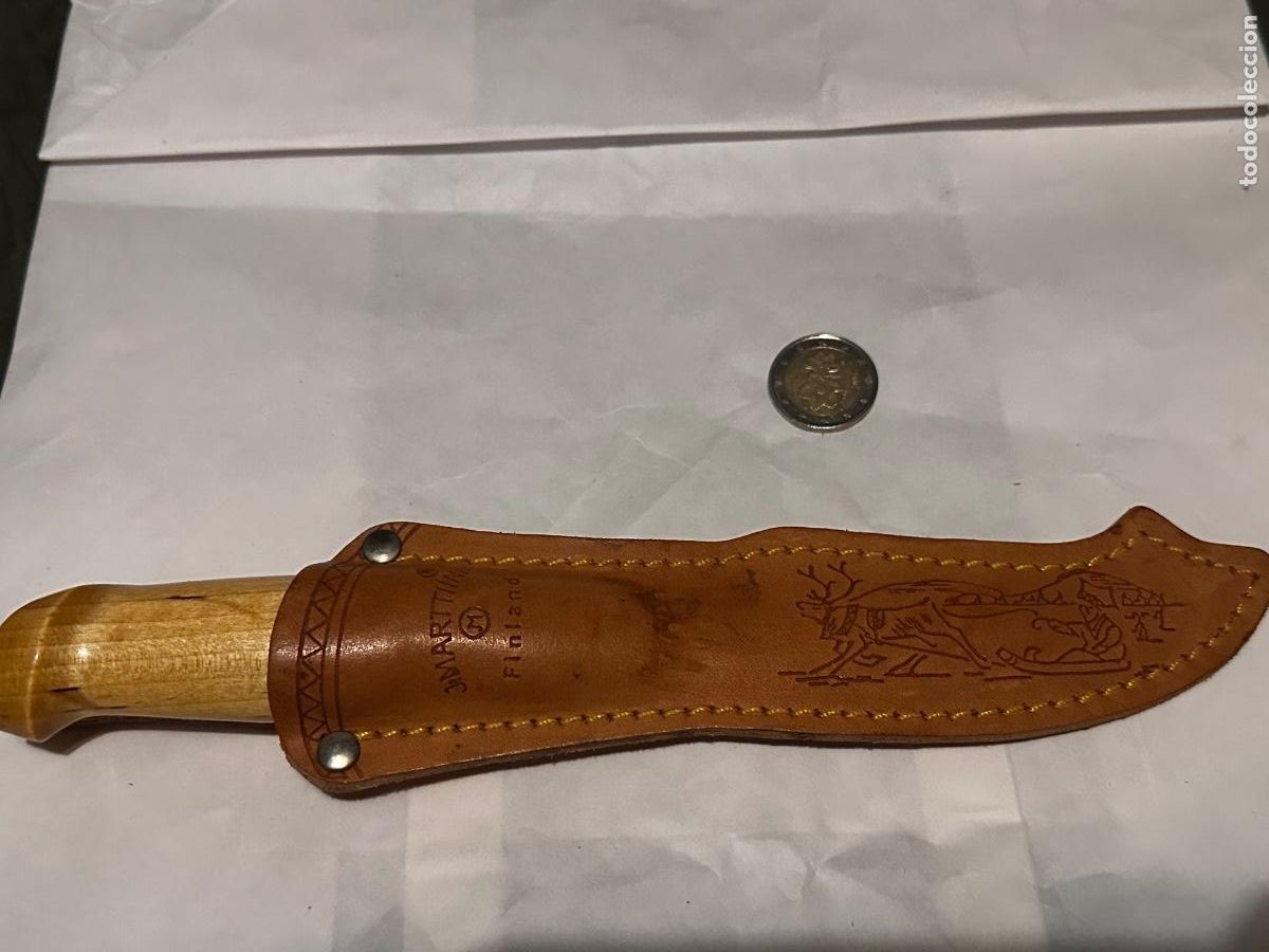 Militaria: VINTAGE - CUCHILLO FINLAND&Eacute;S MARTTIINI &rdquo;ILVES&rdquo; (LINCE) - ROVANIEMI LAPONIA - GRABADO TRADICIONAL