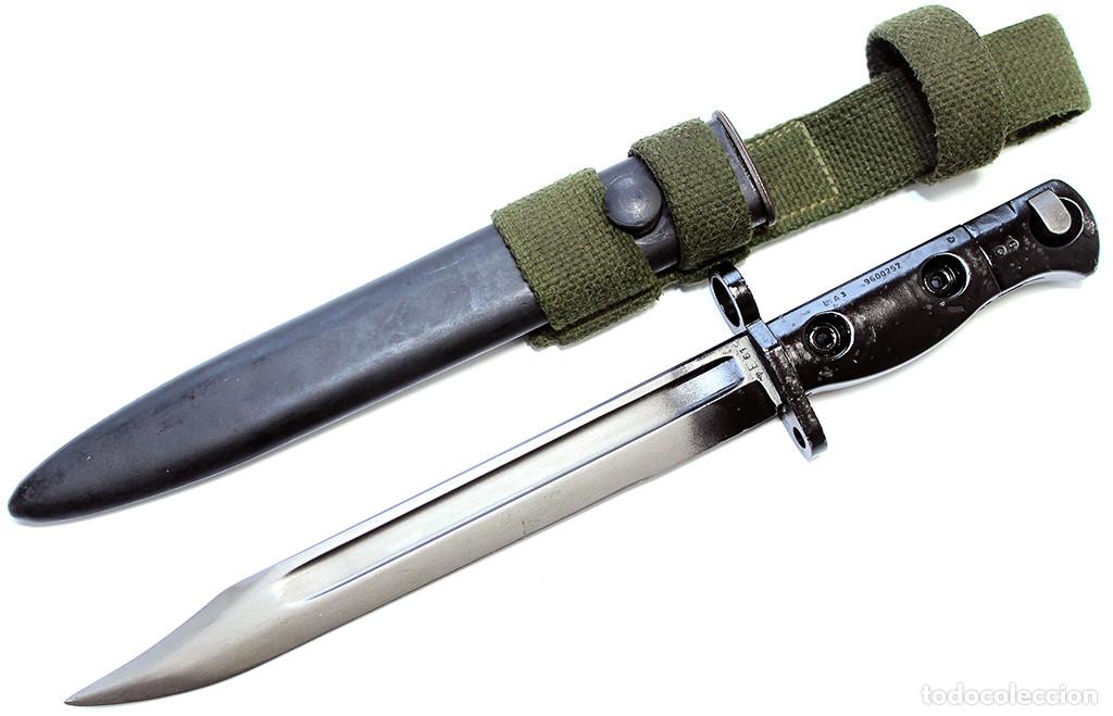 Militaria: Baioneta inglesa L1 A3 para el fusil L1A1 SLR