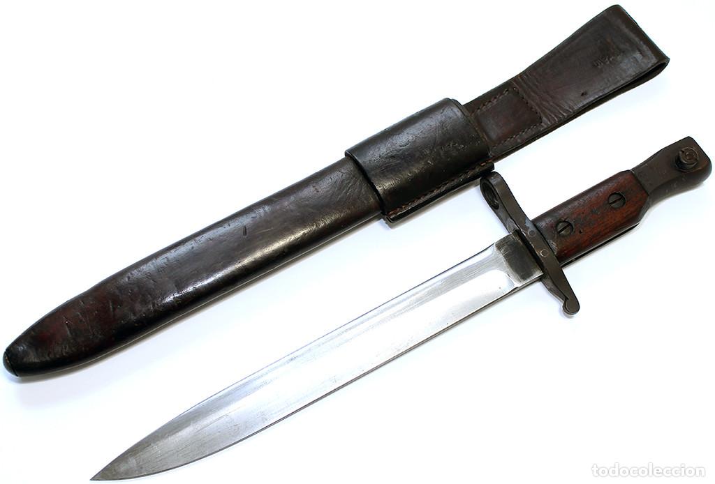 Militaria: Bayoneta canadiense M1912 Mk II para el fusil tipo Ross