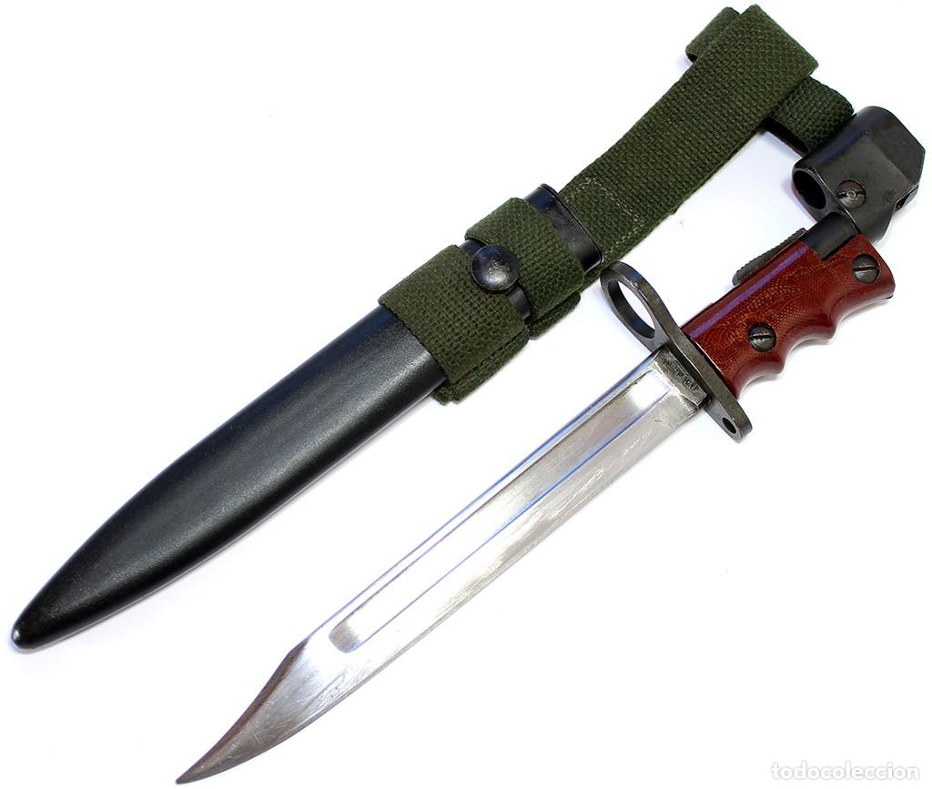 Militaria: Bajoneta inglesa n.&ordm; 7 Mk I para la metralleta Sten Mk V y el fusil SMLE (Short Magazine Lee-Enfield