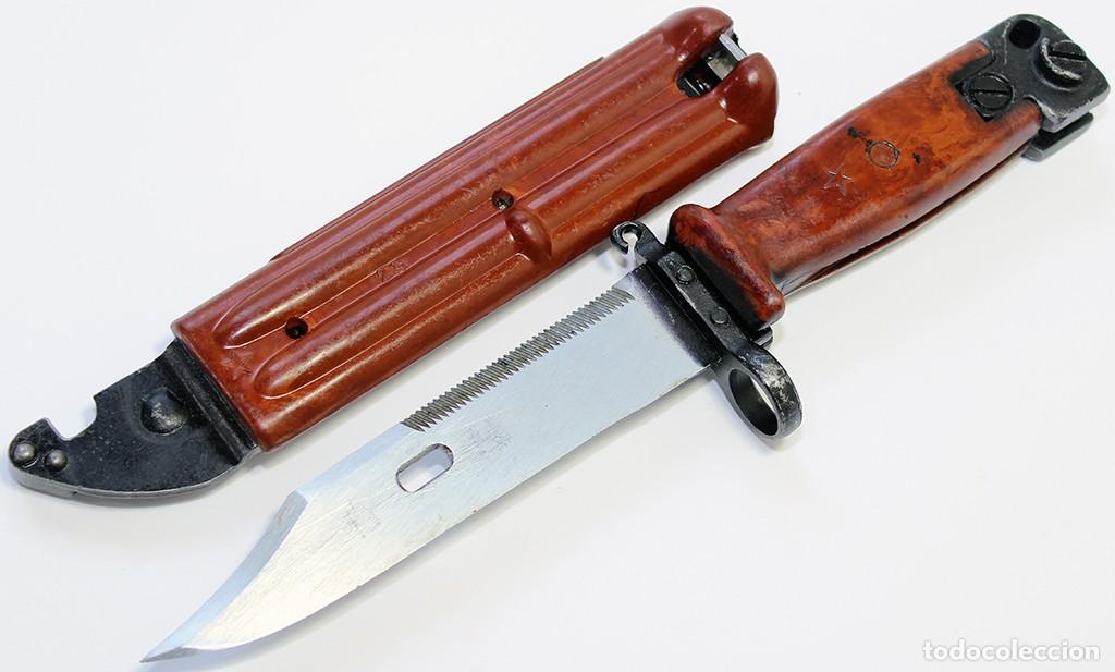 Militaria: Bajoneta sovi&eacute;tica 6x4 para los fusiles autom&aacute;ticos AKM y AK-74 (fabricada en Tula).