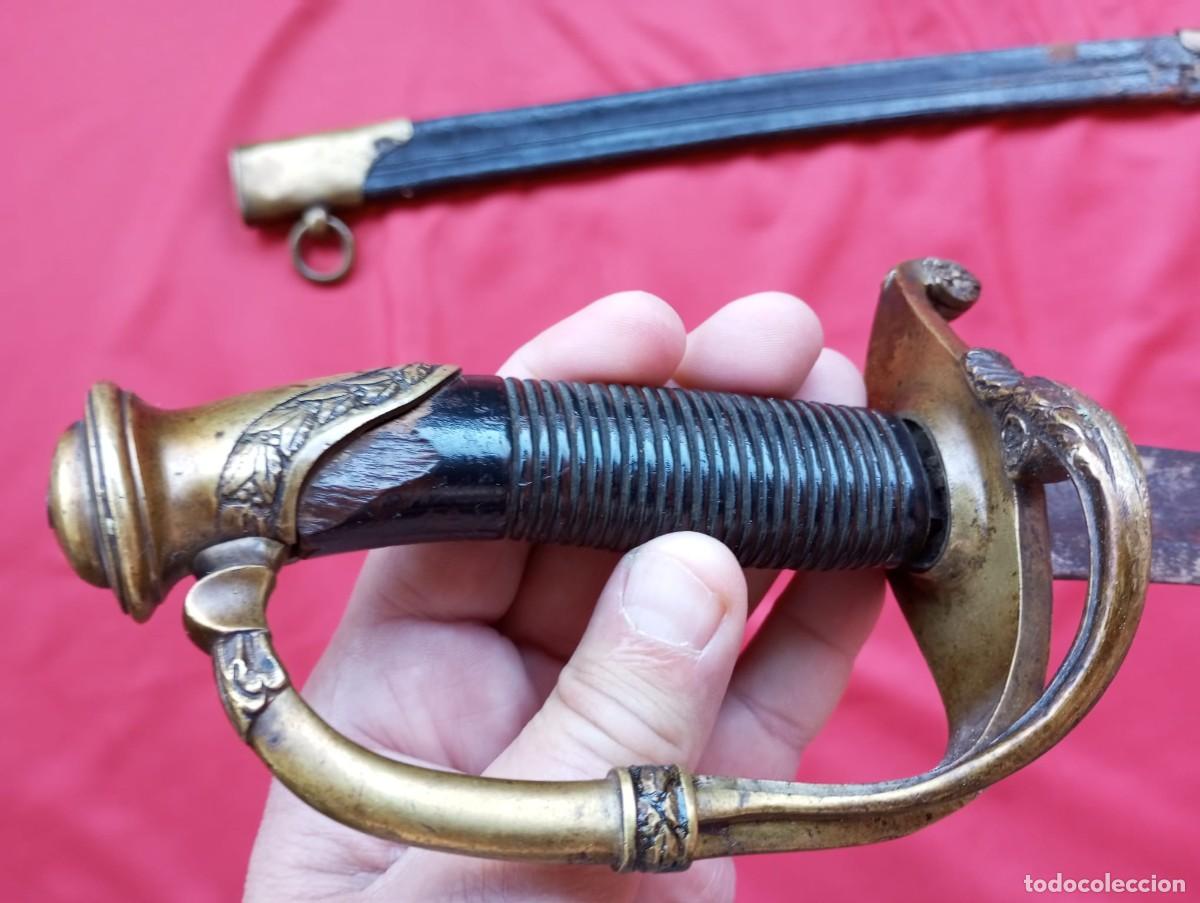 Militaria: SABLE DE OFICIAL DE INFANTER&Iacute;A FRANC&Eacute;S CON SU FUNDA ORIGINAL. MODELO 1821. NO HAGO DESCUENTO.