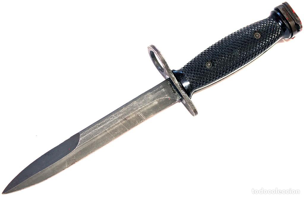 Militaria: Baioneta estadounidense M7 de 1964 para el fusil autom&aacute;tico M16 Colt 1